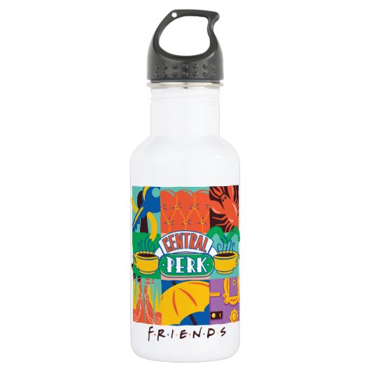 FRIENDS™ | Central Perk Levendig Grafisch Waterfles (Voorkant)