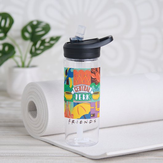 FRIENDS™ | Central Perk Levendig Grafisch Waterfles (Links)