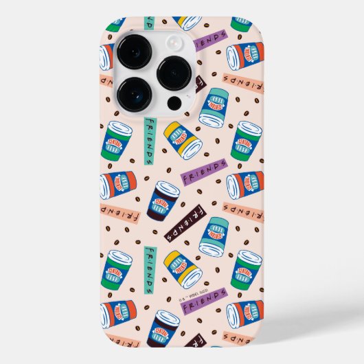 FRIENDS™ | Central Perk Levendig Koffiepatroon Case-Mate iPhone Case (Achterkant)