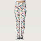 FRIENDS™ | Central Perk Levendig Koffiepatroon Leggings (Voorkant)