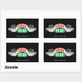 FRIENDS™ | Central Perk Logo Rechthoekige Sticker (Vel)