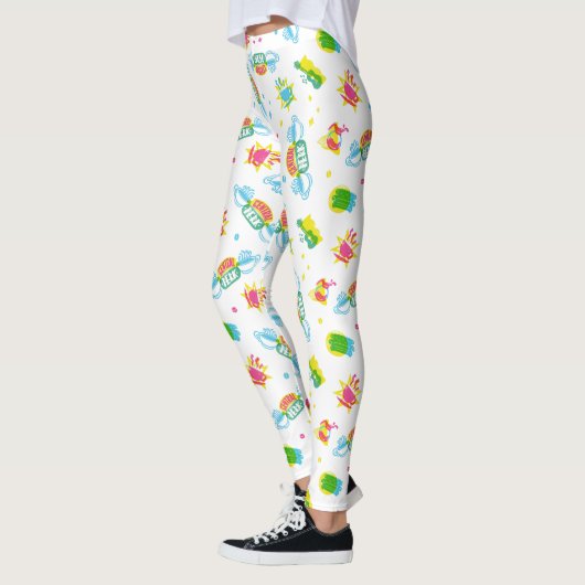 FRIENDS™ | Central Perk Neon Patroon Leggings (Links)