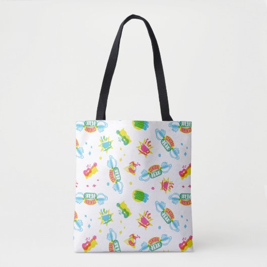 FRIENDS™ | Central Perk Neon Patroon Tote Bag (Voorkant)