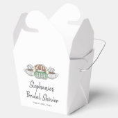 FRIENDS™ | Central Perk Watercolor Bruiloftsborrel Bedankdoosjes (Geopend)