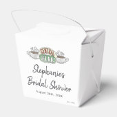 FRIENDS™ | Central Perk Watercolor Bruiloftsborrel Bedankdoosjes (Achterkant)