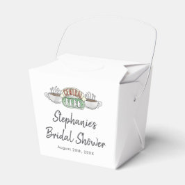 FRIENDS™ | Central Perk Watercolor Bruiloftsborrel Bedankdoosjes