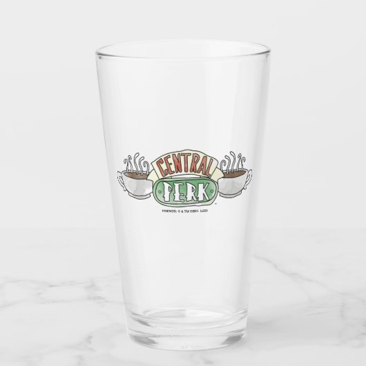 FRIENDS™ | Central Perk Watercolor Logo Glas (Voorkant)
