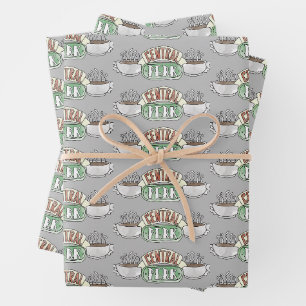 FRIENDS™   Central Perk Watercolor Logo Inpakpapier Vel