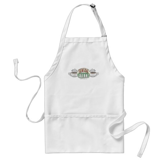 FRIENDS™ | Central Perk Watercolor Logo Standaard Schort (Voorkant)