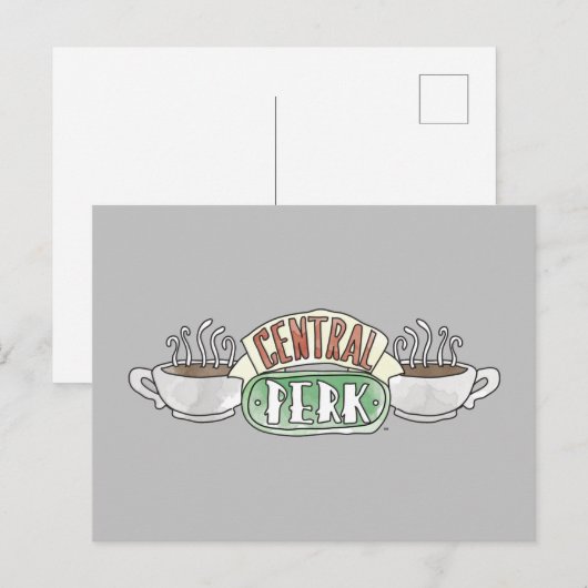 FRIENDS™ | Central Perk Watercolor-logo Uitnodiging Briefkaart (Voorkant / Achterkant)