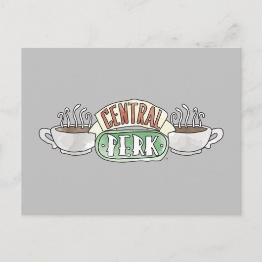 FRIENDS™ | Central Perk Watercolor-logo Uitnodiging Briefkaart (Voorkant)