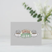FRIENDS™ | Central Perk Watercolor-logo Uitnodiging Briefkaart (Staand voorkant)