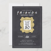 FRIENDS™ | Chalkboard 30th Birthday Kaart (Voorkant)