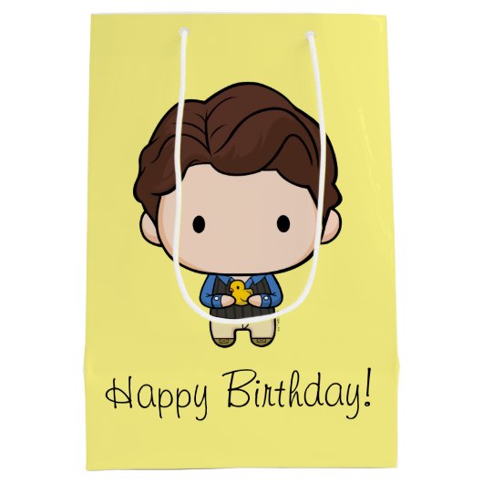 FRIENDS™ | Chandler Chibi Medium Cadeauzakje (Achterkant)