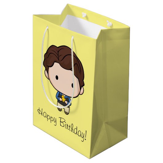 FRIENDS™ | Chandler Chibi Medium Cadeauzakje (Achterkant Gekanteld)