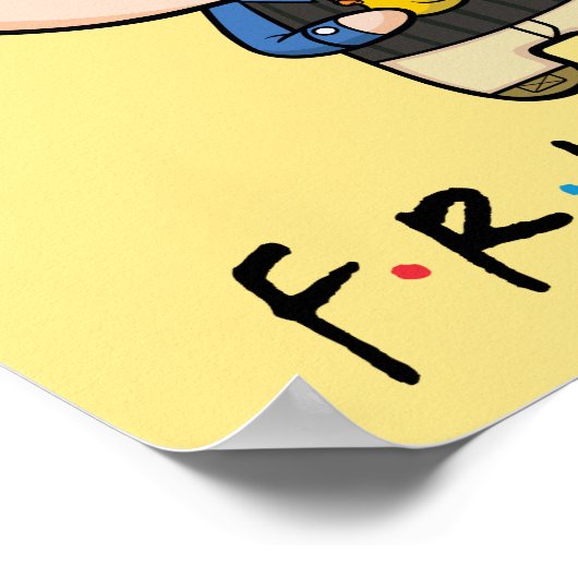 FRIENDS™ | Chandler Chibi Poster (Hoek)