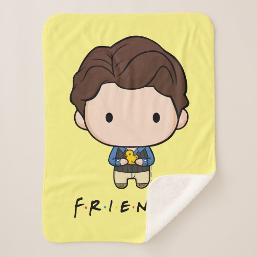 FRIENDS™ | Chandler Chibi Sherpa Deken (Voorkant)