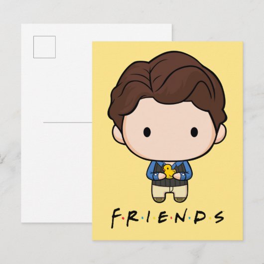 FRIENDS™ | Chandler Chibi Uitnodiging Briefkaart (Voorkant / Achterkant)