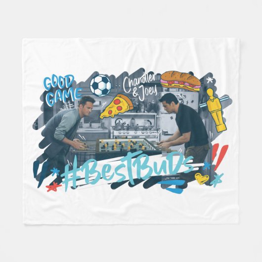 FRIENDS™ | Chandler & Joey - Beste knoppen Fleece Deken (Voorkant (Horizontaal))