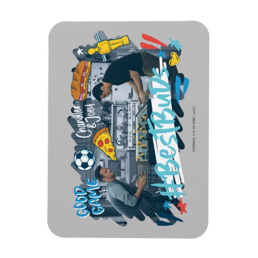 FRIENDS™ | Chandler & Joey - Beste knoppen Magneet (Verticaal)