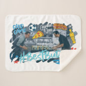 FRIENDS™ | Chandler & Joey - Beste knoppen Sherpa Deken (Voorkant (horizontaal))
