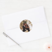FRIENDS™ | Chandler & Monica Married Ronde Sticker (Envelop)