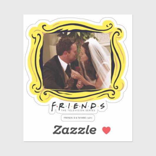 FRIENDS™ | Chandler & Monica Married Sticker (Vel)