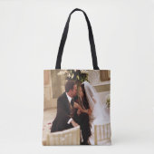 FRIENDS™ | Chandler & Monica Married Tote Bag (Voorkant)