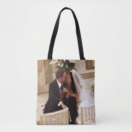 FRIENDS™ | Chandler & Monica Married Tote Bag (Voorkant)