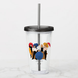 FRIENDS™ Character Silhouette Acryl Drinkbeker