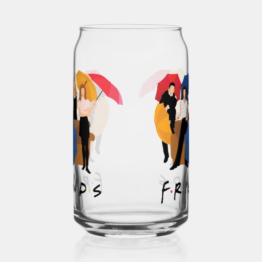 FRIENDS™ Character Silhouette Blikvorm Glas (Links)