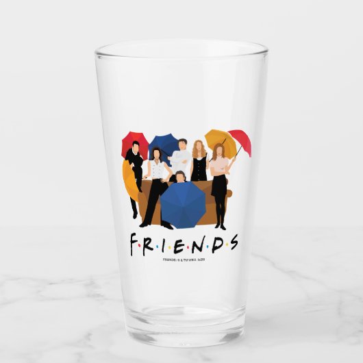 FRIENDS™ Character Silhouette Glas