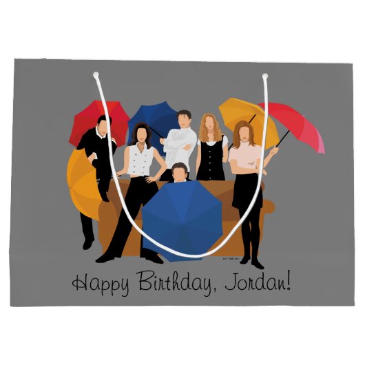 FRIENDS™ Character Silhouette Groot Cadeauzakje (Achterkant)