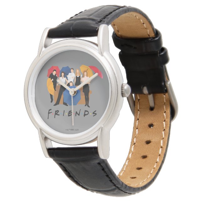 FRIENDS™ Character Silhouette Horloge (Gekanteld)