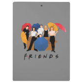 FRIENDS™ Character Silhouette Klembord (Achterkant)