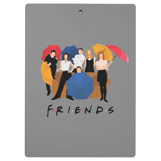 FRIENDS™ Character Silhouette Klembord (Achterkant)