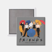 FRIENDS™ Character Silhouette Magneet (Voorkant / Achterkant)