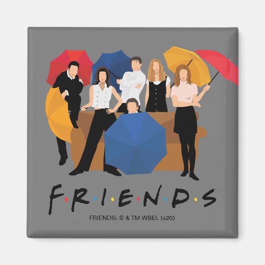 FRIENDS™ Character Silhouette Magneet (Voorkant)
