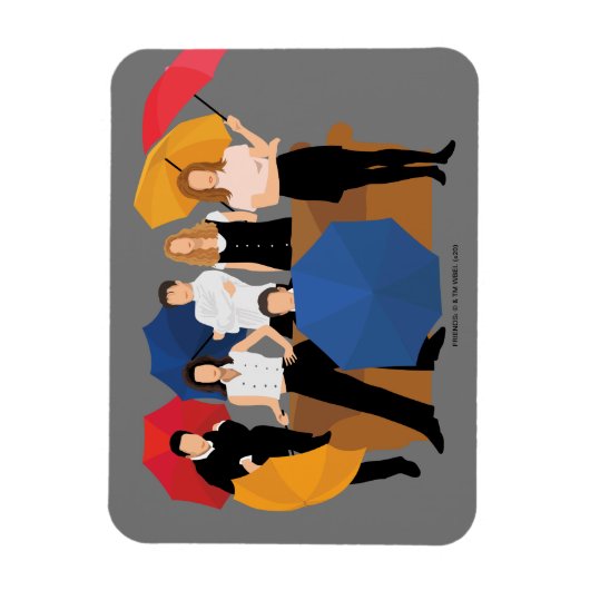 FRIENDS™ Character Silhouette Magneet (Verticaal)