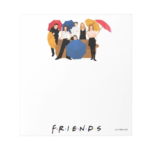 FRIENDS™ Character Silhouette Notitieblok (Voorkant)