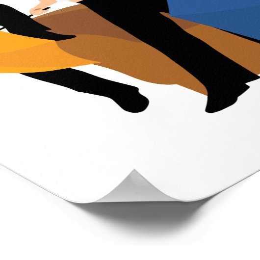 FRIENDS™ Character Silhouette Poster (Hoek)