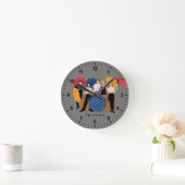 FRIENDS™ Character Silhouette Ronde Klok (Huis)