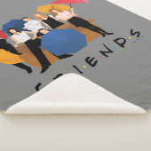 FRIENDS™ Character Silhouette Sherpa Deken (3/4)