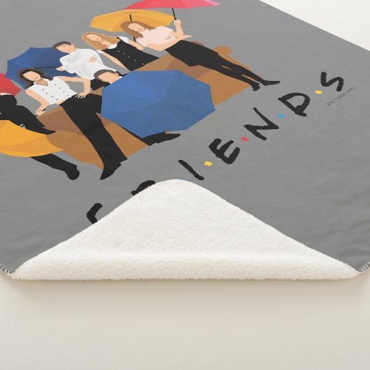 FRIENDS™ Character Silhouette Sherpa Deken (3/4)