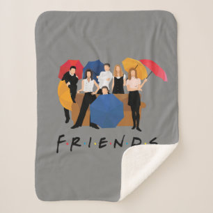 FRIENDS™ Character Silhouette Sherpa Deken