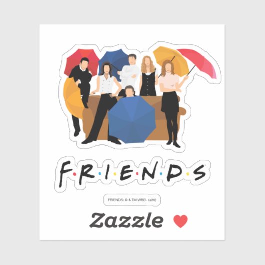 FRIENDS™ Character Silhouette Sticker (Vel)