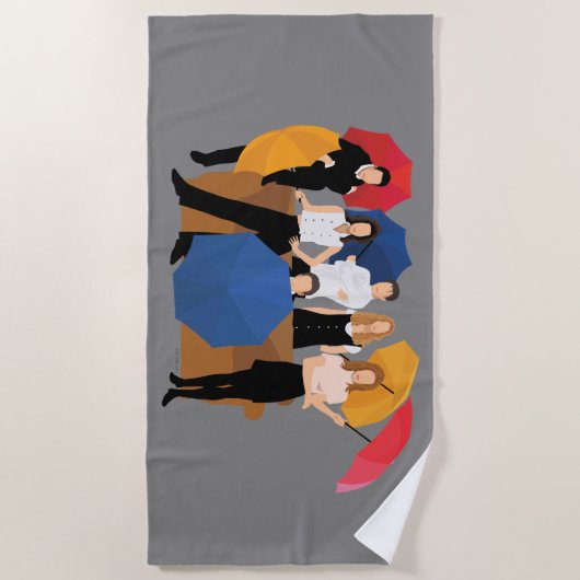 FRIENDS™ Character Silhouette Strandlaken (Voorkant)