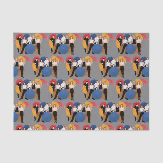 FRIENDS™ Character Silhouette Tissuepapier (Voorkant)