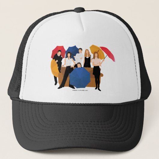 FRIENDS™ Character Silhouette Trucker Pet (Voorkant)