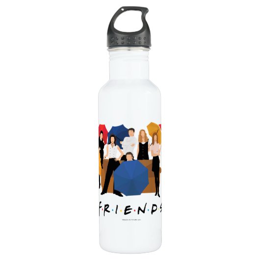 FRIENDS™ Character Silhouette Waterfles (Voorkant)